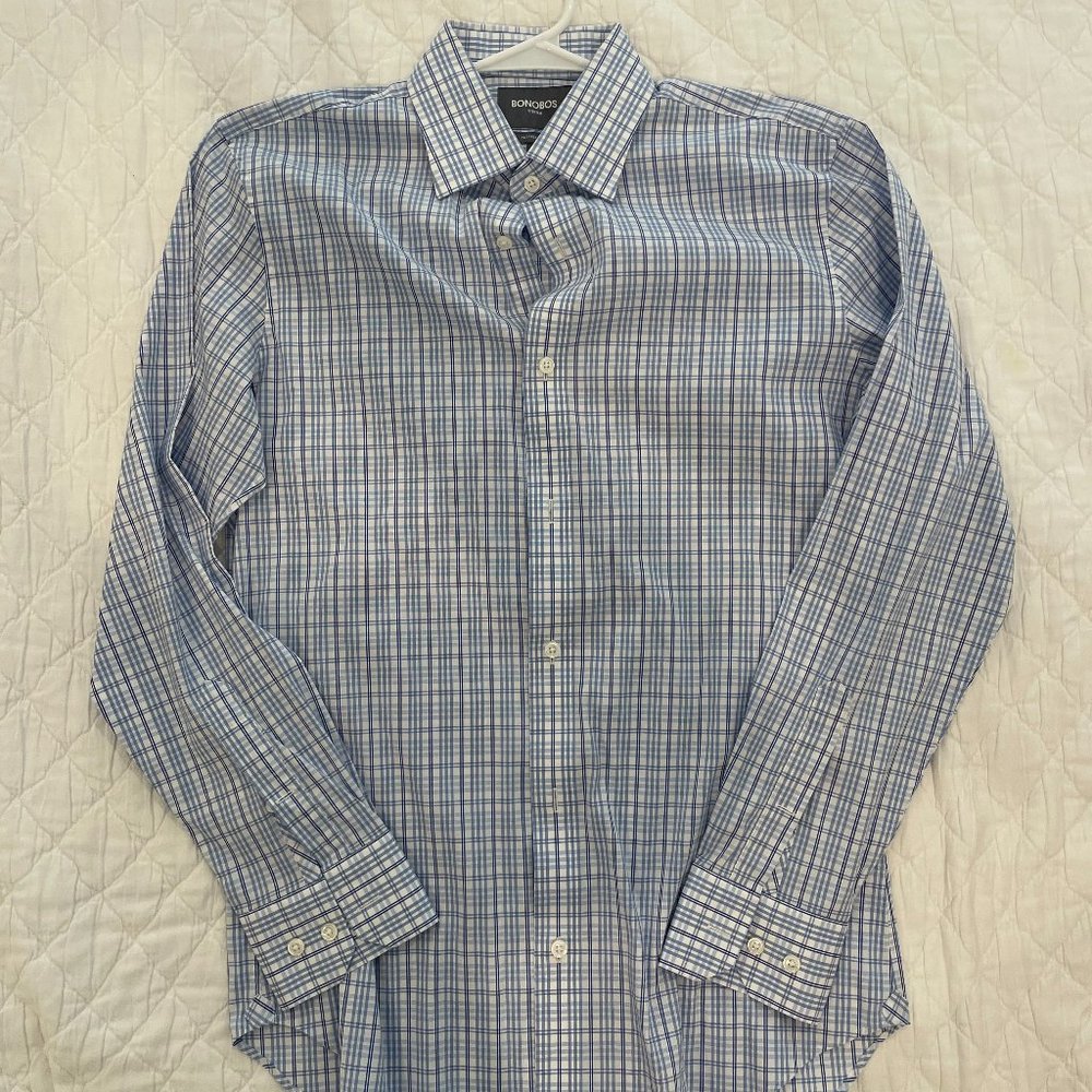 Bonobos Tailored Slim Fit Dress Shirt Size 16/35
